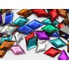 Allstarco 11x18mm Flat Back Diamond Acrylic Rhinestones Plastic Gems for