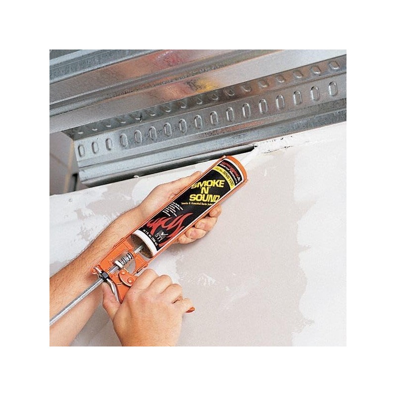 STI SNS120W Smoke 'N' Sound Acoustical Sealant White 20oz Sausage