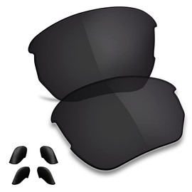 TRUSHELL Polarized Replacement Lenses | Nose Pad for Oakley Flak Beta OO9363 Sunglass Dark Black - Polarized