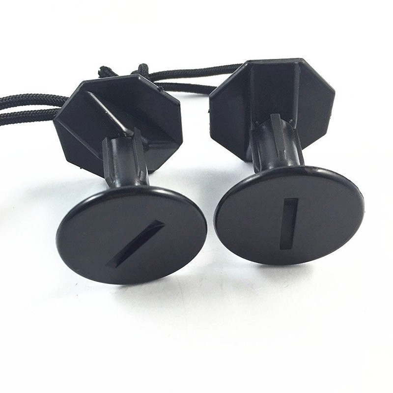 Durable Surfboard Surf Leash Plugs Attachment W/Cord Pack of 6