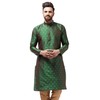 Sojanya (Since 1958 Men'S Silk Blend Dark Green Printed Only