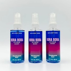 Bora Bora Citrus Surf 3-Piece Bath Bundle | Three TRAVEL SIZE Body Mists, 3oz Each