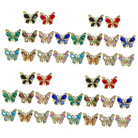 Healeved 40pcs Rhinestones Nail Charms Manicure Decorations for Nail Art Lightweight and Accessories for Elegant Styles