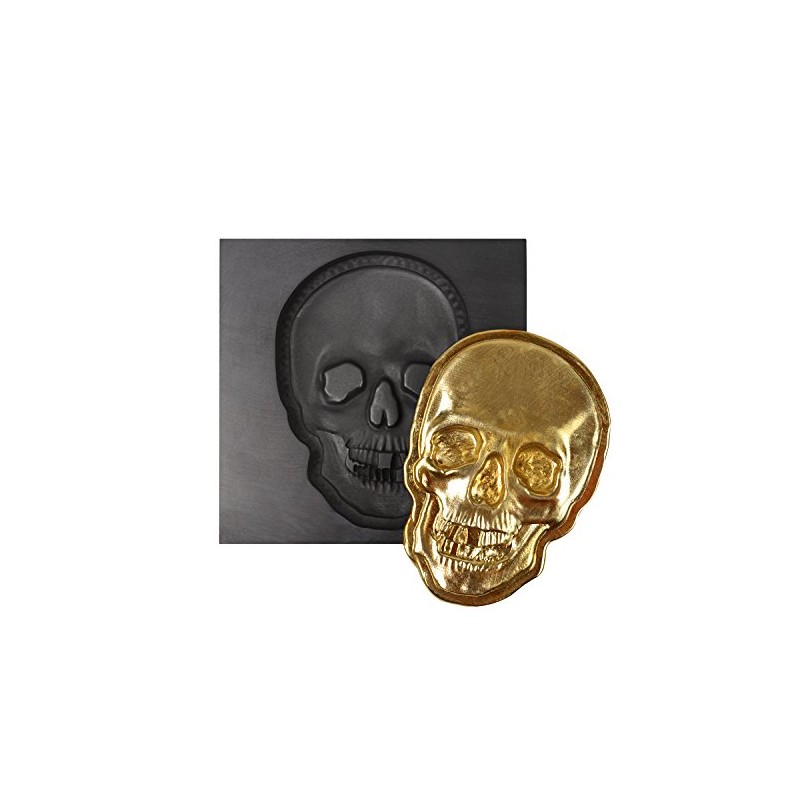 Small - Skull 3D Graphite Ingot Mold for Precious Metal