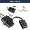 MECMO 4-Way Flat Trailer Wiring Harness 55363 for 1998-2006 Jeep