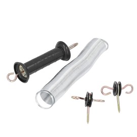 Electric Fence Gate Spring Structures & Hardware Agricultural Fencing Set,Livestock Electric Fence Spring Gate Handles Kit with Handle Insulated Nail for Electronic Fence Spring