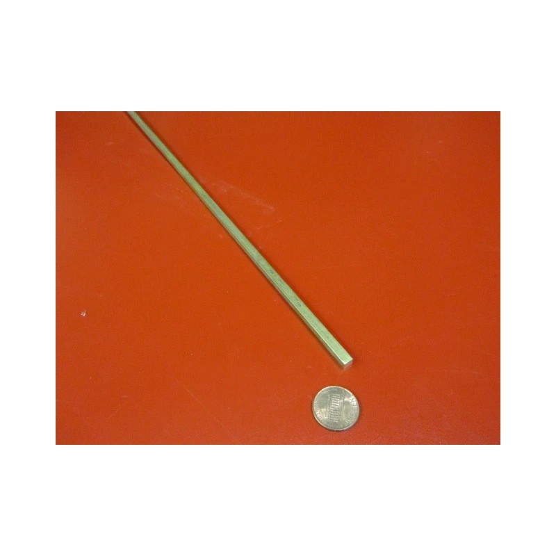Basic 360 Brass Square Bar 3/16" Thick x 3/16" Wide