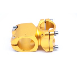 Aluminium bike handlebar stem 25.4 mm x 32 mm, length 7 ° for Fixie, single speed, Gold