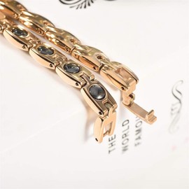 Germanium Bracelet, Women's, Titanium, Stainless Steel, Bracelet, Birthday, Gift, Magnetic Health, Accessory, Titanium Stone Stainless Steel