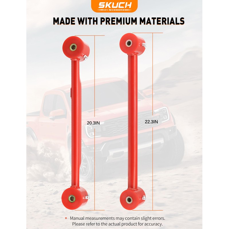 4 pc Rear Upper & Lower Control Arms Kit – Fits