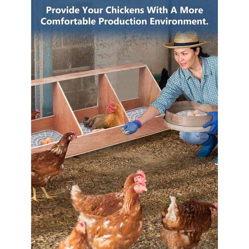 Kalolary Washable Nesting Pads for Chicken Coop, 3 PCS Nesting