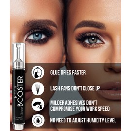 Stacy Lash Super Booster for Eyelash Extensions / 0.50fl. oz. / 15ml / Adhesive Accelerator/Speeds Up Bonding Time in Low Humidity/Glue Activator/Professional Use Only/Lash Extension Supplies