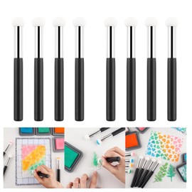 8pcs/set Sponge Applicators, Mini Paper Sponges, Mushroom Heads, Pouncers for Card Making, Ink Blending Brush, Background Mixer, Brush, Art Blending Tool, Card Making, Stamp,