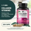Colágeno Y Vitaminas Life360+ Collagen Vitamins 220 Cápsulas Sabor Sin