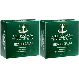 Clubman Bálsamo para Barba 2 Oz (59 ml) (2 Pack) - Hidratante y Calmante - 2 Onzas - 2 Unidades