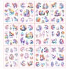 Unicorn Tattoo for Girls, 12 Sheets Glitter Fake Tattoos Set
