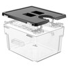 Sous Vide Container with Lid Double-Door-Opening Design 11.65 QT Sous