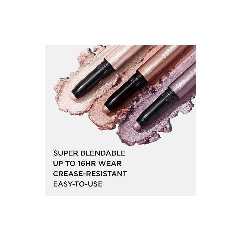 It Cosmetics Superhero No-Tug Waterproof Eyeshadow Stick, Sombras para Ojos