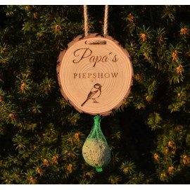 Gift for Dad Garden, Funny Men Gifts, Birthday, Birthday Gift Father, Gift Idea Funny | Best Dad's Beep Show | Wooden Fat Ball Holder for Hanging