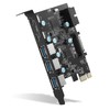 SINEFINE Tarjeta de expansión PCI-E x 1 a USB, 3.0