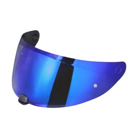 MXJ Gear Hj-31 Motorcycle Helmet Visor,Shield Replacement Visor for i10 /i70,Motorcycle Visors,Motorcycle Helmet Visor Accessories(Chrome Blue)