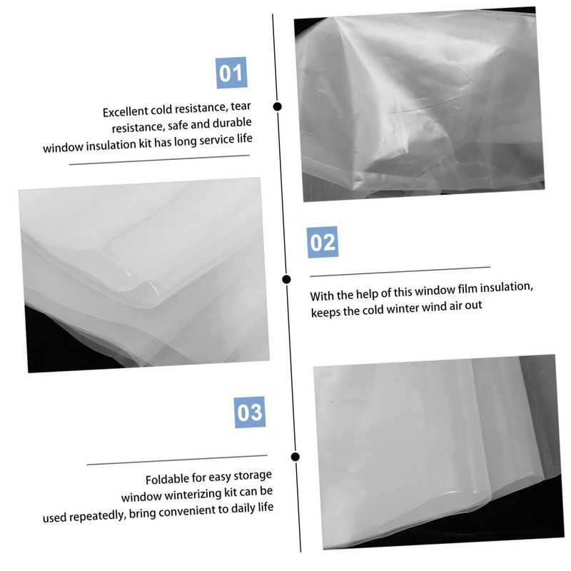 COHEALI Window Film Insulation Kit for Winter Transparent Winterizing Window