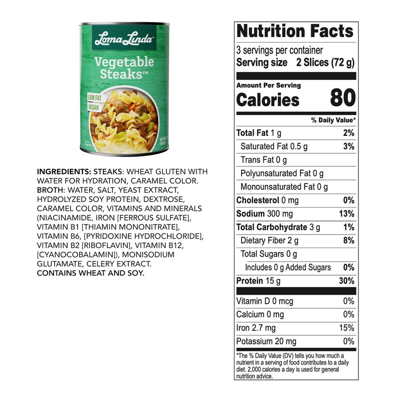 Loma Linda® Vegetable Steaks (15 oz.) 12 pack