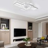 Jaycomey Ceiling Light,Modern LED Ceiling Lamps with 3 Squares,75W Cool
