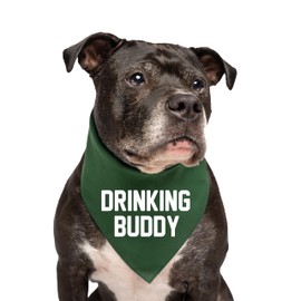 Drinking Buddy Dog Bandana | 100% Cotton Triangle | Made in USA | Funny Beer Lovers | Brewery Bar | Drinking Parade Event Party | Royal One Size (11)