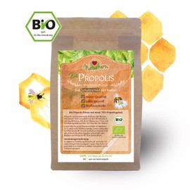Propolis Pulver Premium BIO - Vitamine: A, B1, B2, B3 und Biotin - Ideal zur Herstellung von Salben, Tinkturen oder Cremes - Premium Lebensmittel-Qualität vom Imker (250 g)