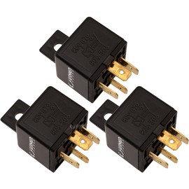 Vixen Horns 4-PIN Horn Relay 30A/12V for Train/Air Horn - Bundle of Three relays VXA7444-3