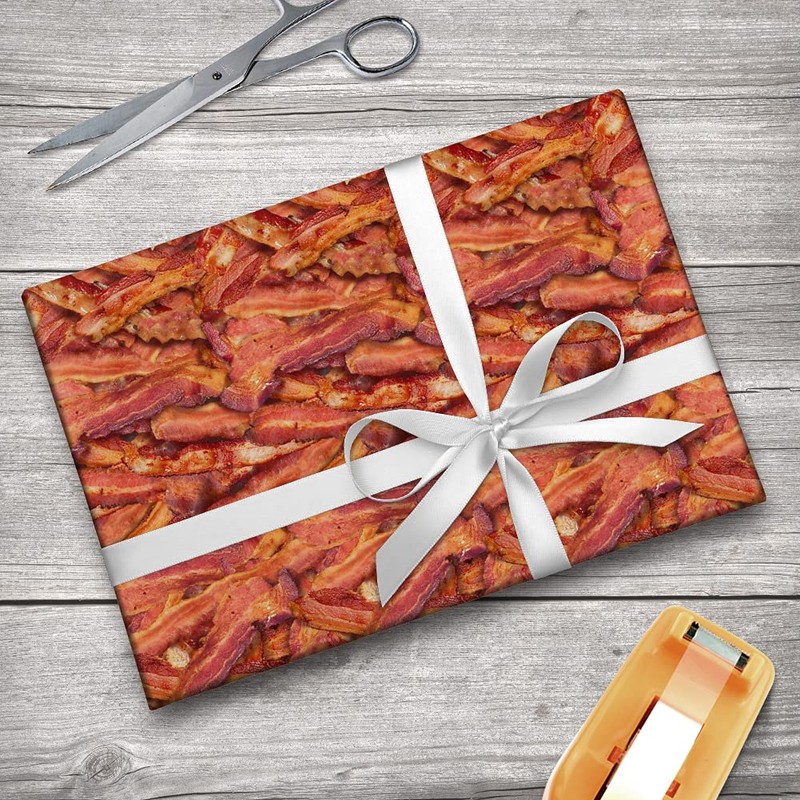 GRAPHICS & MORE Bacon Galore Gift Wrap Wrapping Paper Rolls