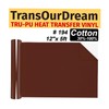 TransOurDream Matte Brown HTV Heat Transfer Vinyl Roll for All