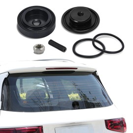 Car Wiper Plug, Rear Wiper Plug Cap Kit, Wiper Plug Cover, Car Rear Windshield Wiper Grommet Cap, Wiper Delete Kit Block Off Plug Cap for Honda Waterproof Car Accessories (Black)