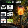FIFIying Solar Lights Outdoor Garden, Waterproof Auto On-Off Solar Torch