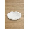 Mud Pie Scallop Marble Dish, 4.5" x 4.5", WHITE