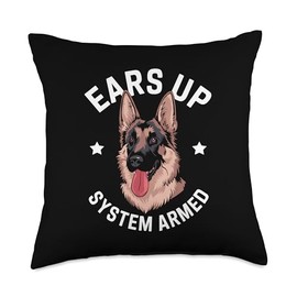 German Shepherd Art For Men Women Dog Owner German Shepherd Throw Pillow