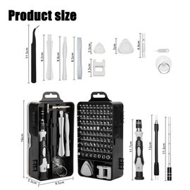 Paifeancodill 115-in-1 Precision Screwdriver Set, Super Durable, Mini Professional Magnetic Repair Tool Kit, Small Screwdriver for Phone, Computer, Watch, Laptop, Macbook, Eyeglass, Electronic