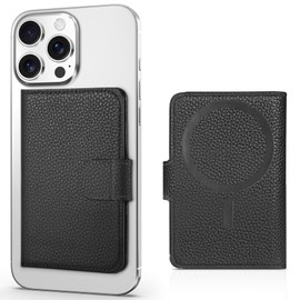 SHIELDON Genuine Leather Magnetic Card Wallet Holder - RFID Blocking