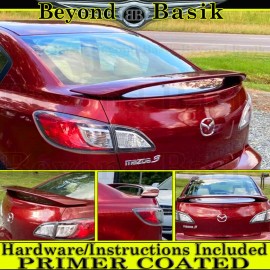 Hyper Wings 2013 2012 2011 2010 Mazda 3 Sedan Factory Style Rear Spoiler Wing PRIMER