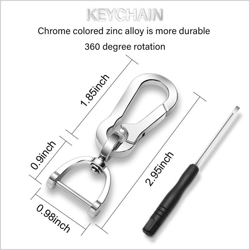 QBUC for Chevy Key Fob Cover With Keychain Silver Trim