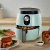 Dash Deluxe Air Fryer 3 Quart Aqua With AirCrisp Technology