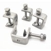 0-25Mm Mini Stainless Steel C Clamps for Mounting, 4Pcs Heavy