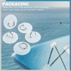 Yetaha 12PCS Stainless Steel D Rings Patch, White D-Ring PVC
