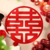 LRGKMCWTOB 2PCS Chinese Wedding Decoration Double Happiness Decorations Chinese Wedding
