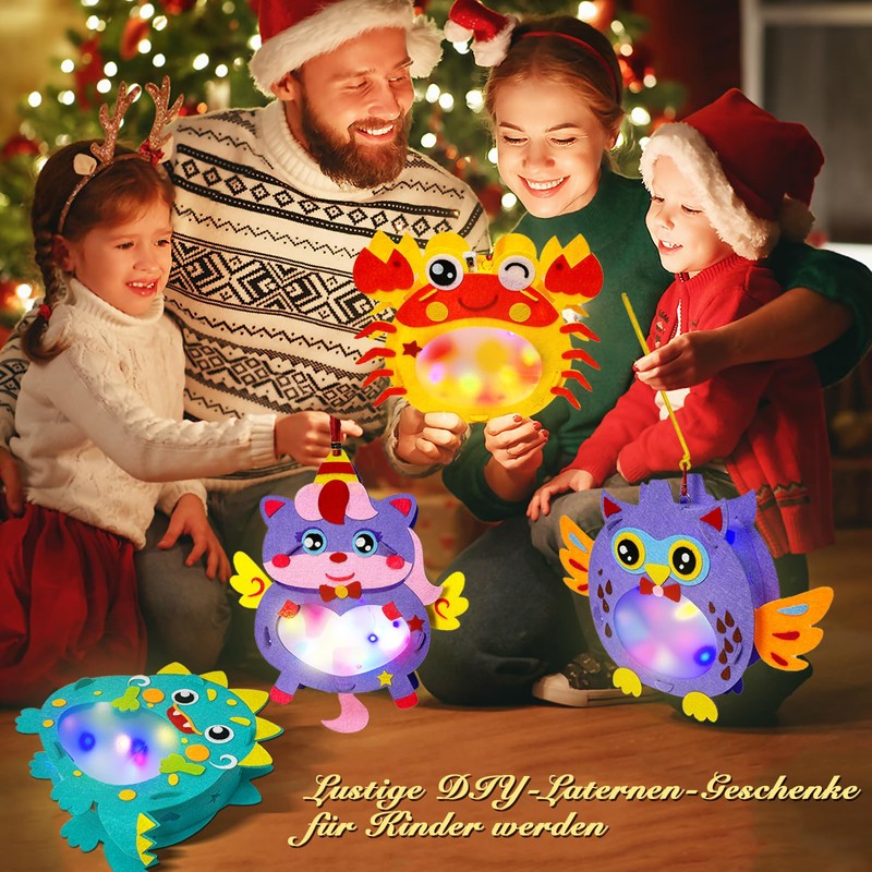 Lantern Craft Set for Children, 4 Pieces, Lantern St Martin