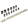 1/4" Drive 13 Piece Metric Impact Socket Set - 6