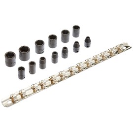 1/4" Drive 13 Piece Metric Impact Socket Set - 6 Point