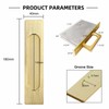youthua Recessed Finger Flush Pulls with Edge Pull, Sliding Barn