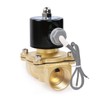 U.S. Solid 1" Brass Electric Solenoid Valve 24VDC Normally Closed